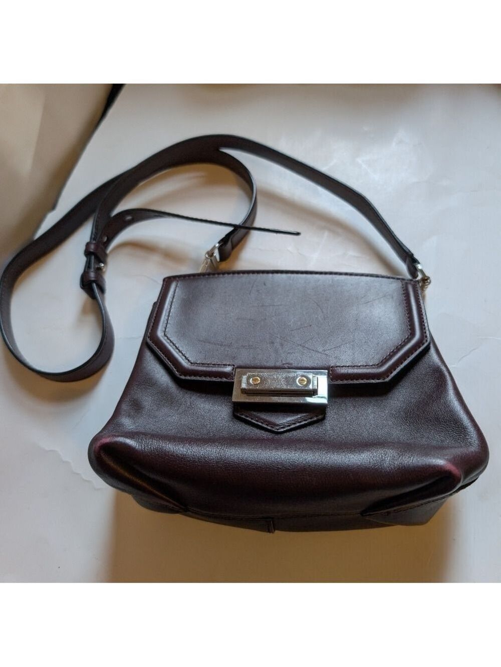 Alexander Wang Marion Flat Bottom Bag in Oxblood in GUC